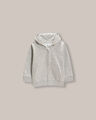 Sudadera Hoodie Abierta Gris,GRIS CLARO